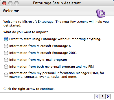 Setting Up Your E-mail in Microsoft Entourage